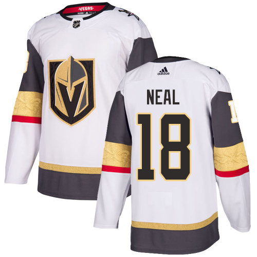 Adidas Golden Knights #18 James Neal White Road Authentic Stitched NHL Jersey - Click Image to Close